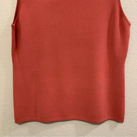 CHICO’S KNIT TANK TOP WOMEN’S RIBBED ORANGE SIZE 3, XL. - Picture 5 of 13